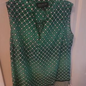 Jones New York Green/white/navy shell